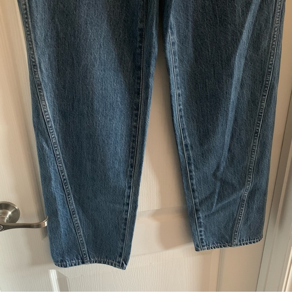 Women’s 26 MADEWELL Baggy Straight Jeans in Ensenada Wash Twisted Seam NWT - Picture 5 of 10